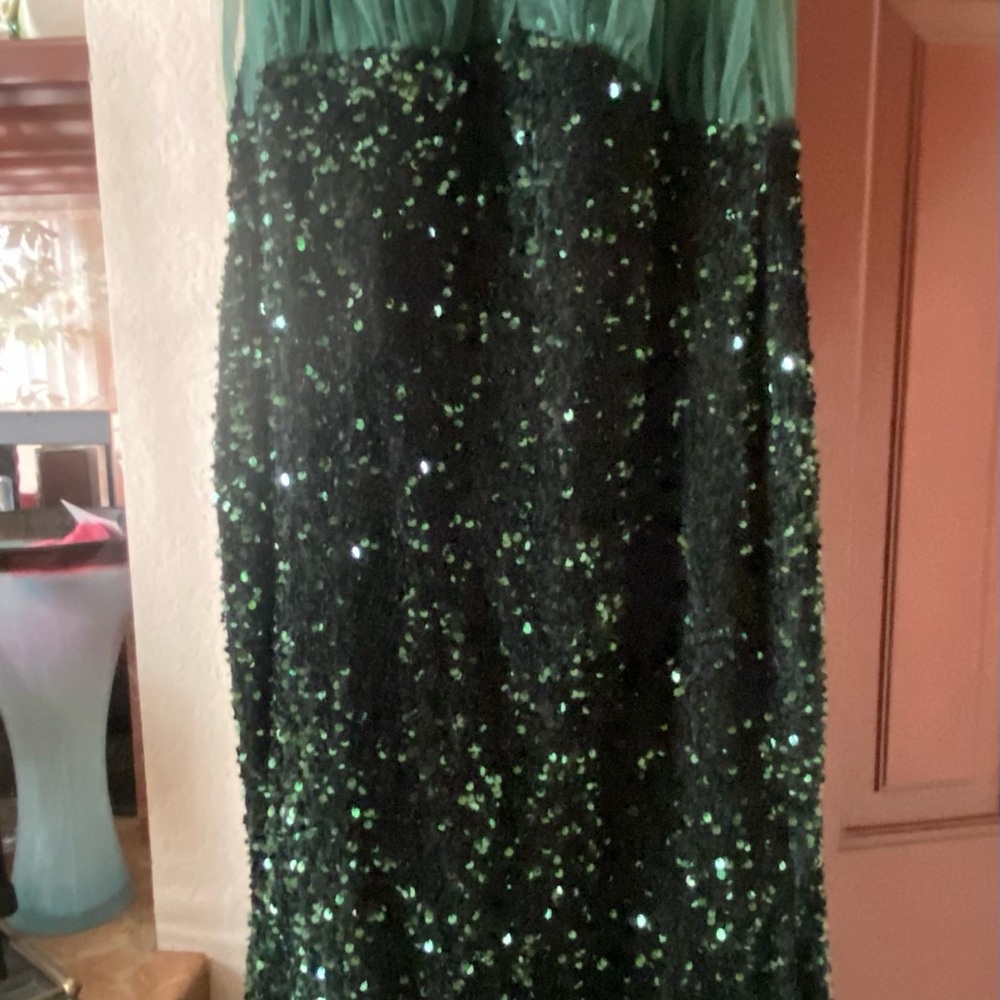 Prom Dress Emerald Green Sequin Pencil Skirt for Cocktail Nights